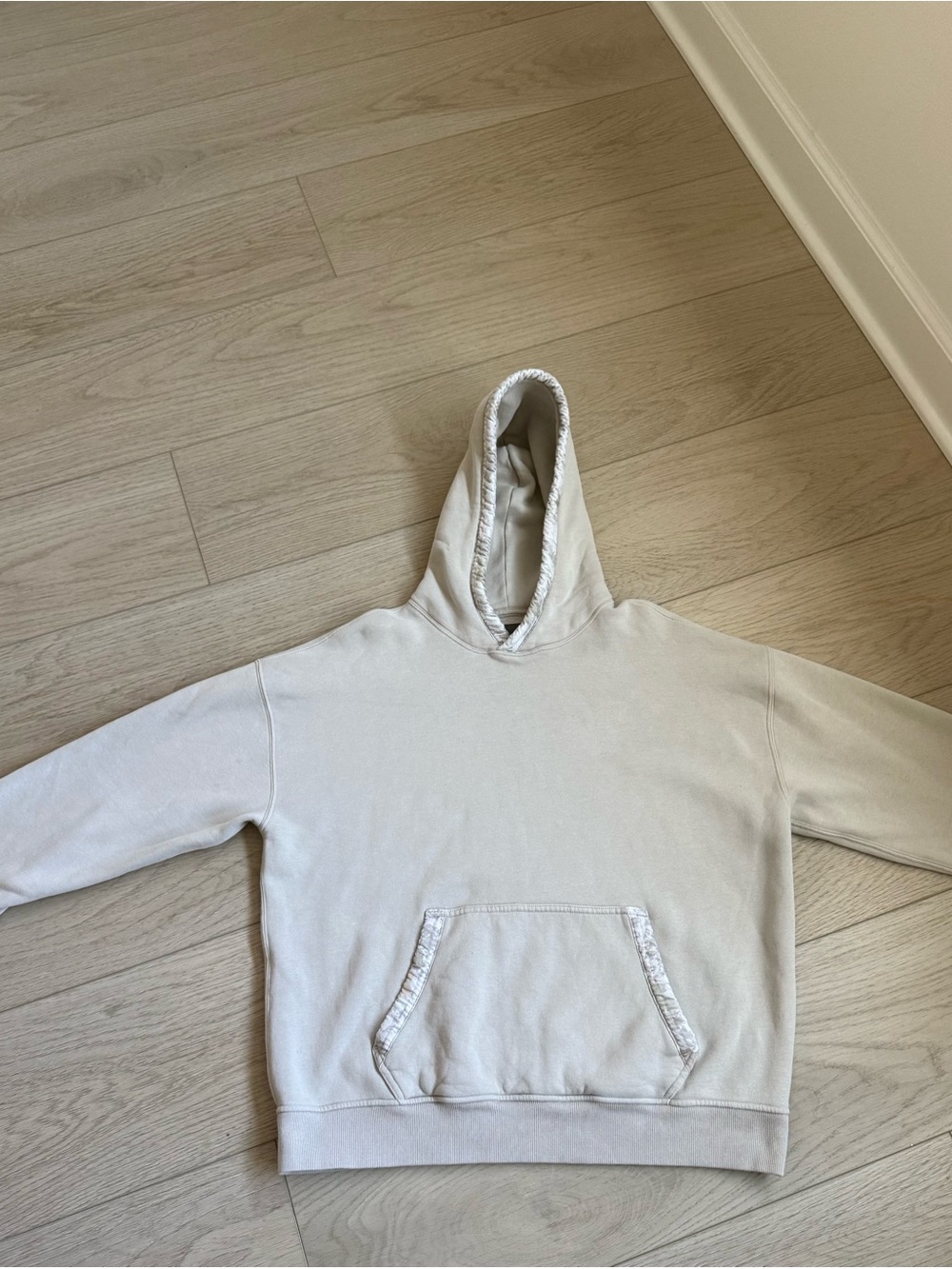 Abercrombie & Fitch Light Beige Women's Pullover Hoodie